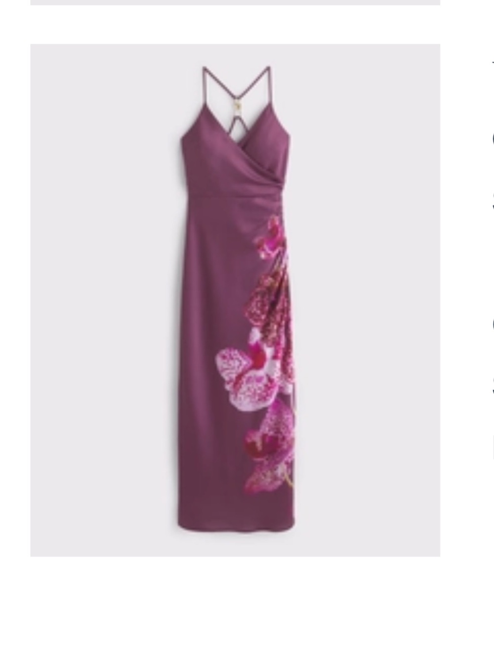 Abercrombie open-back hardware maxi dress